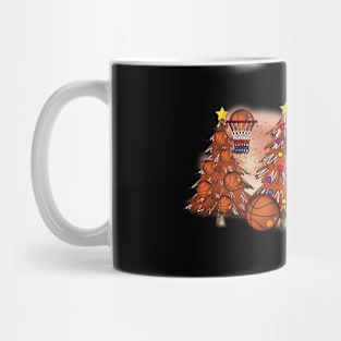 Basketball Christmas Trees Xmas Gift Mug